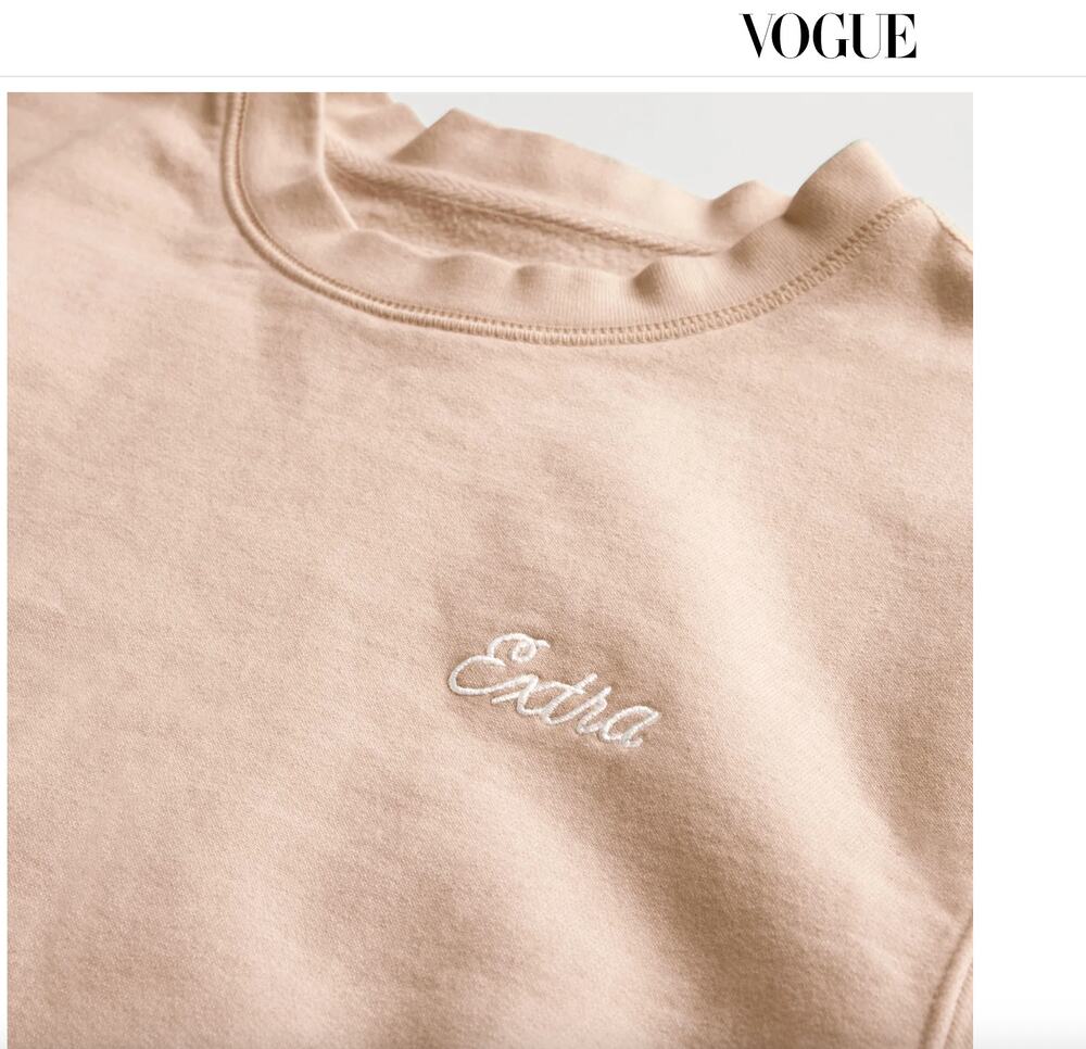 LOOMSTATE X Chipotle EXTRA Avocado Dye Pink Sweatshirt Organic Cotton XL X-Large